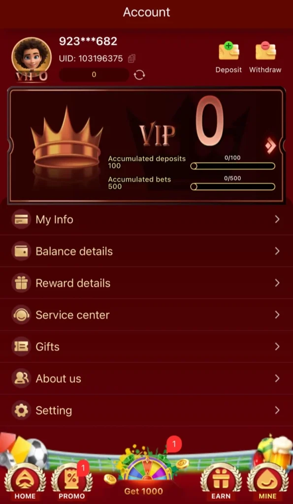 M91 Game settings menu